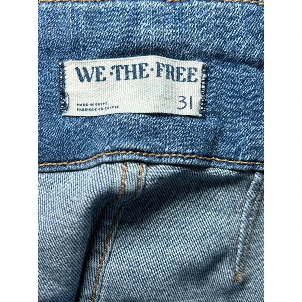 We The Free Free‎ People Just Float On High Rise Flare Jeans Wide Leg Denim 31